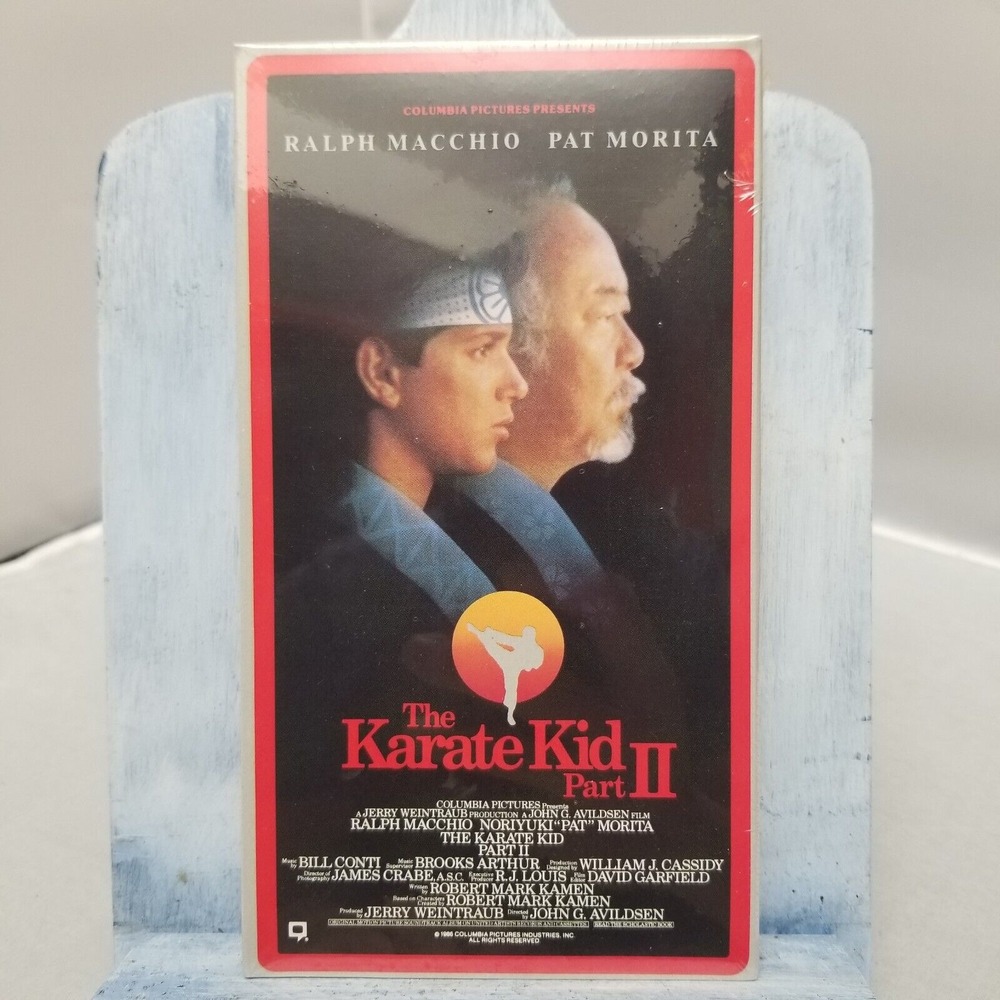 The Karate Kid Part II 2 VHS Tape Ralph Macchio Pat Morita‎ NEW SEALED